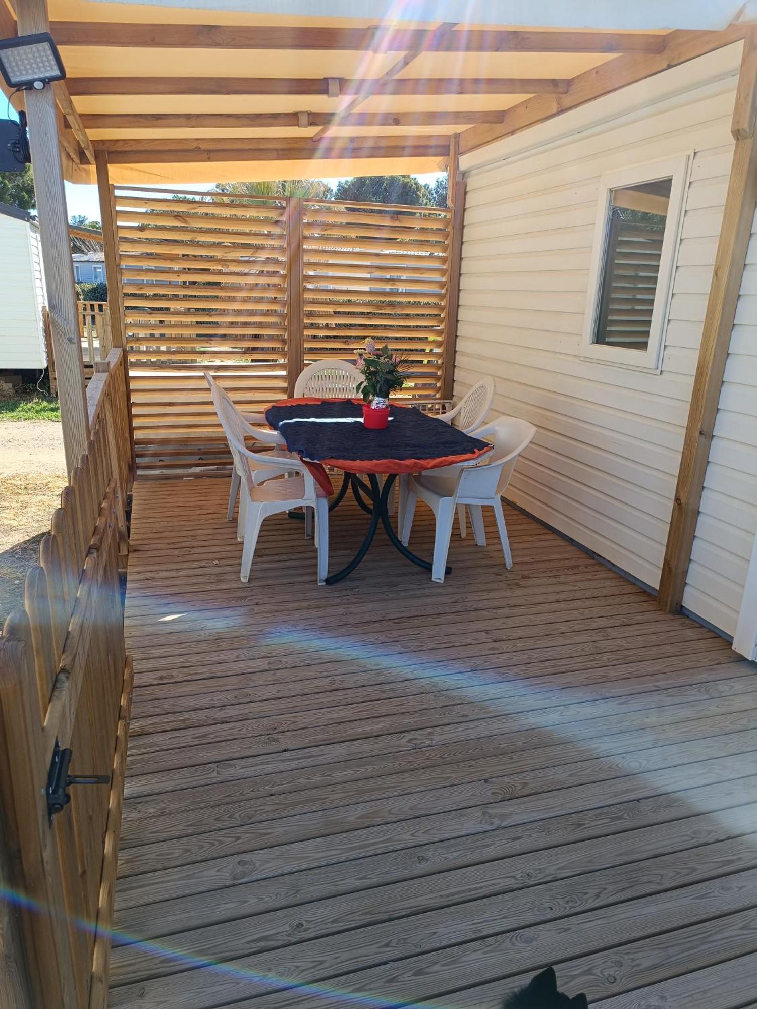 Mobil Home Lucky Climatise Camping Novela Port La Nouvelle מראה חיצוני תמונה